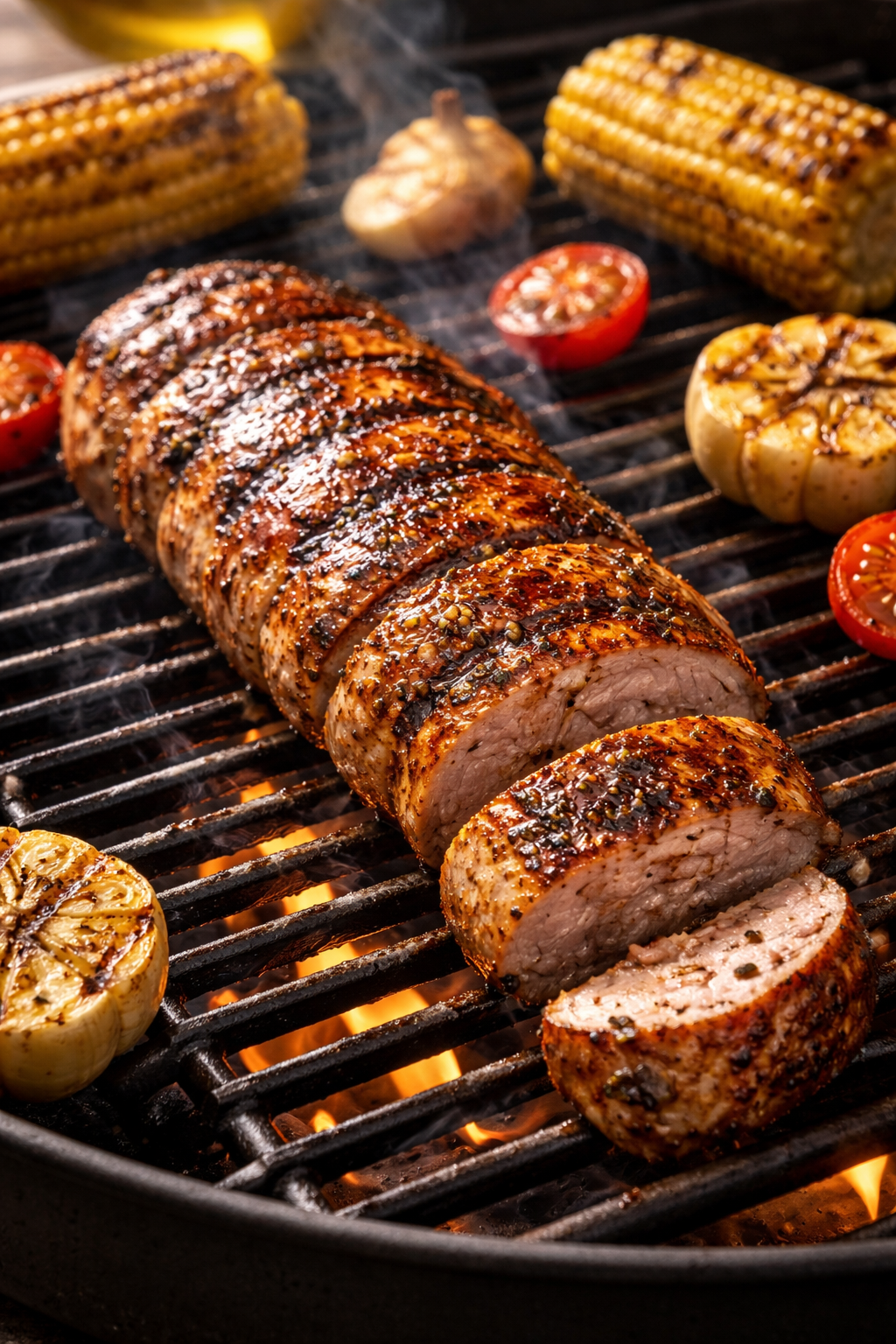 porsaan sisäfile grillissä