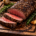 Naudan ulkofile grillissä