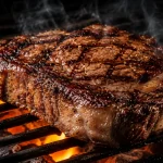 naudan entrecote grillissä