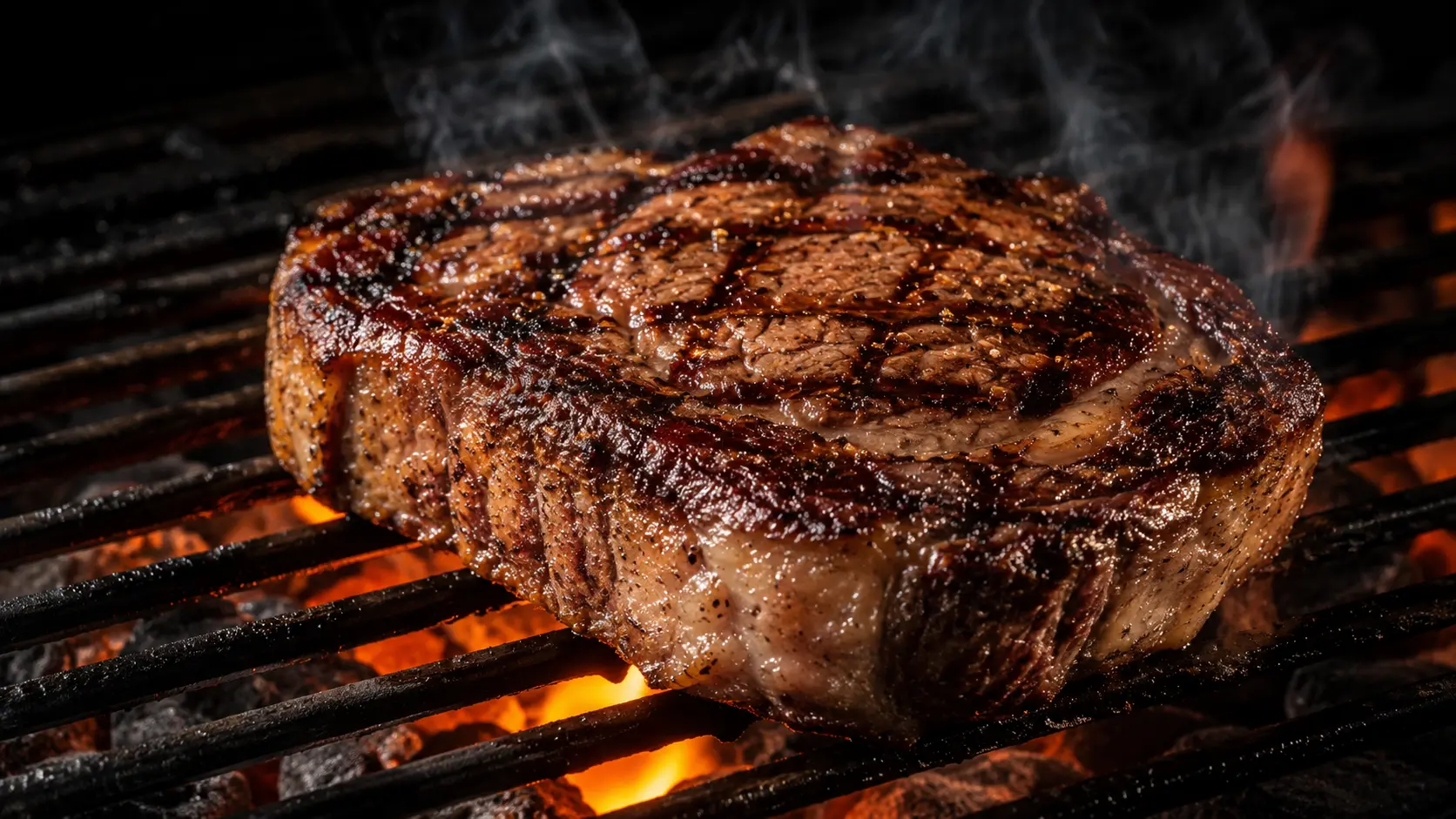 naudan entrecote grillissä